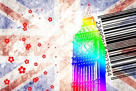 London art design illustrationの写真素材