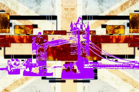 London art design illustrationの写真素材