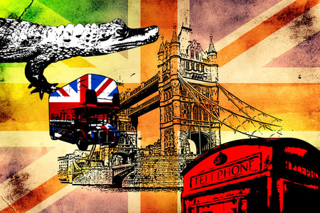 London art design illustrationの写真素材
