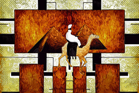 African ethnic retro vintageの写真素材