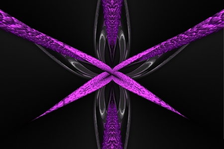 A star symmetric fractal abstractionの写真素材