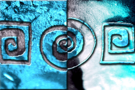 Abstract color design artの写真素材