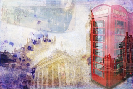 London art design illustrationの写真素材