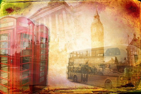London art design illustrationの写真素材