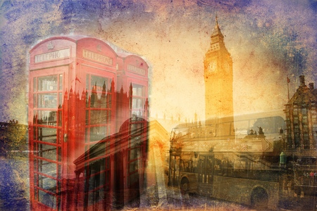 London art design illustrationの写真素材