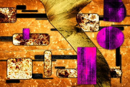 Abstract oil painting illustrationの写真素材