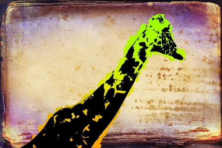 Animal wild vintage retro illustrationの写真素材