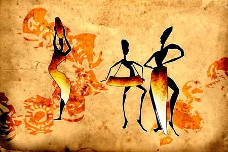 African ethnic retro vintageの写真素材