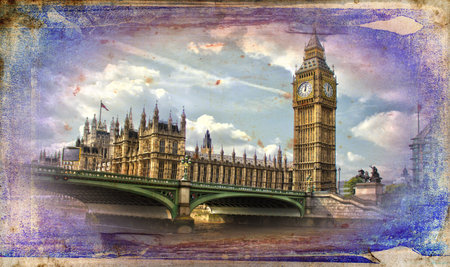 London art design illustrationの写真素材