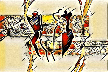 Ethnic art illustrationの写真素材