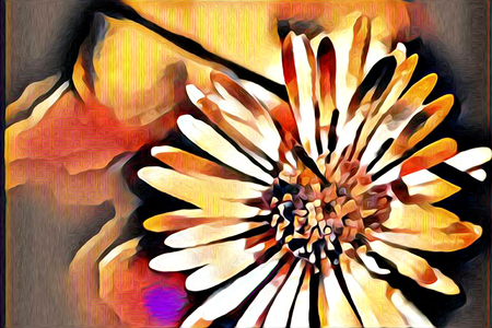 abstraction flower art illustrationの写真素材