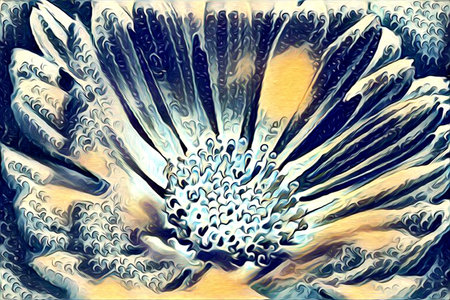 abstraction flower art illustrationの写真素材