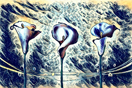 abstraction flower art illustrationの写真素材