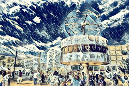 Berlin art vintage illustrationの写真素材