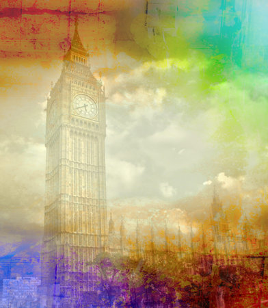 London art texture illustration