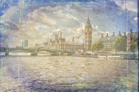 London art texture illustrationの写真素材