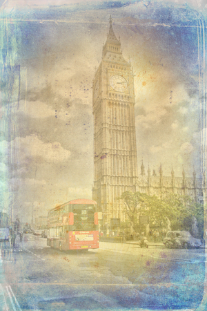 London art texture illustrationの写真素材