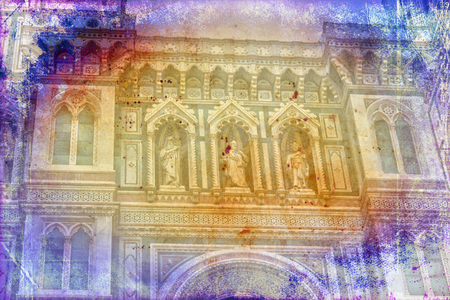 Florence art illustration textureの写真素材
