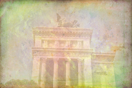 Rome Italy art illustration textureの写真素材