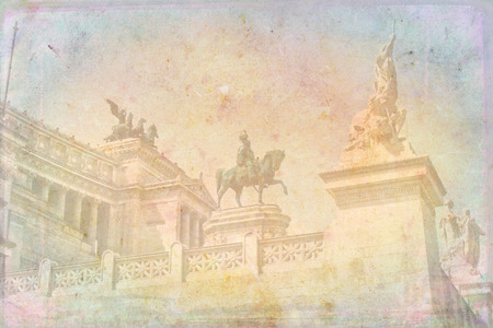 Rome Italy art illustration textureの写真素材