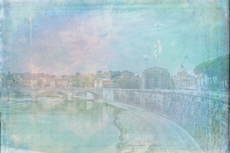 Rome Italy art illustration textureの写真素材
