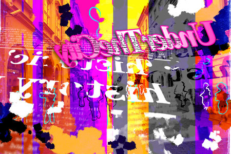 Abstract color design art illustration