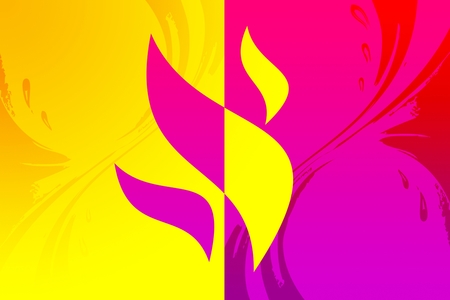 Abstract color design art illustrationの写真素材