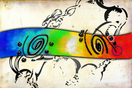 abstract color design art illustrationの写真素材