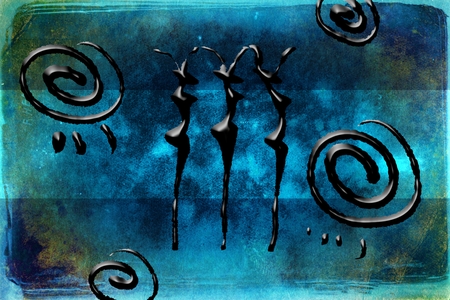 African ethnic retro vintage illustrationの写真素材