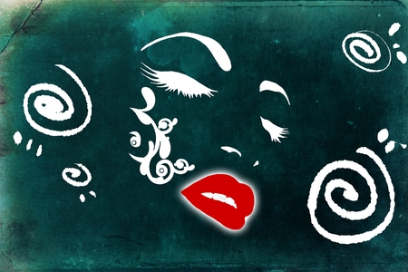 abstract color design art illustrationの写真素材