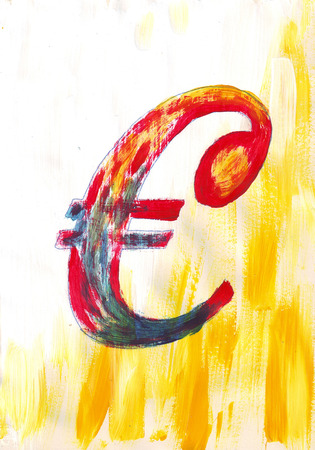 fun art sign collection - euroの写真素材
