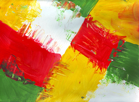 multicolor acrylic paint texture abstract drawingの写真素材