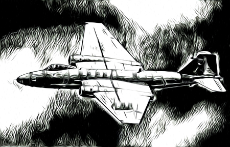 Military airplane speed art designの写真素材