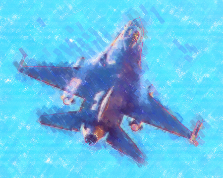 Military airplane speed art designの写真素材
