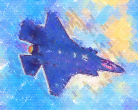 Military airplane speed art designの写真素材