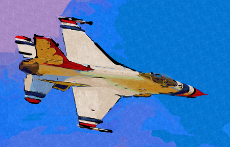 Military airplane speed art designの写真素材