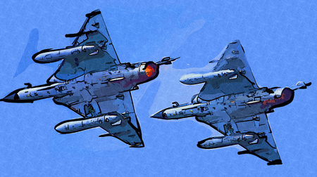 Military airplane speed art designの写真素材