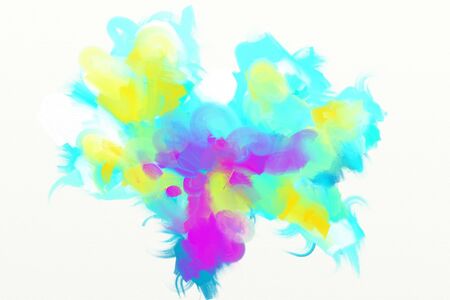 Abstract painting texture great colorsの写真素材