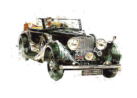 old classic car retro vintage