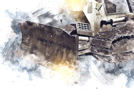Bulldozer illustration