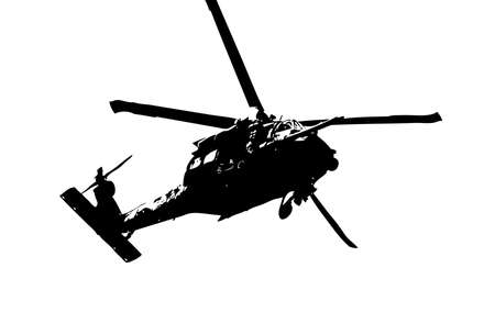 military helicopter drawing illustration art vintageの写真素材