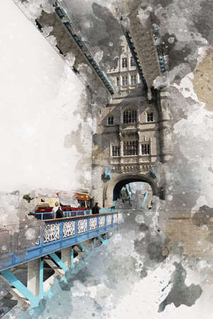 London big ben art drawing sketch illustration fun design vintage retroの写真素材