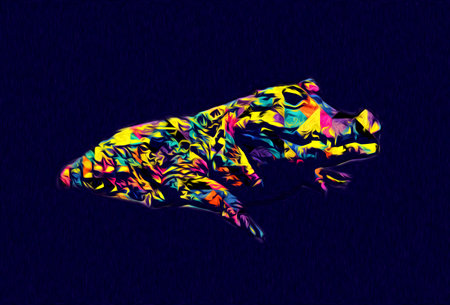 Drawing of crocodile - hand sketch of reptile, art illustration