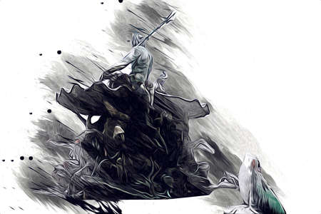 Berlin art drawing sketch illustration fun design vintage retroの写真素材