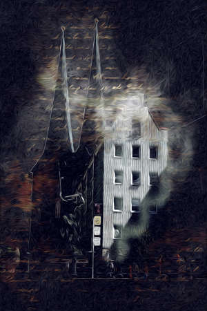 Berlin art drawing sketch illustration fun design vintage retroの写真素材