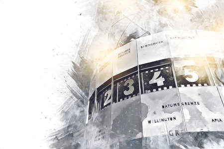 Berlin art drawing sketch illustration fun design vintage retroの写真素材