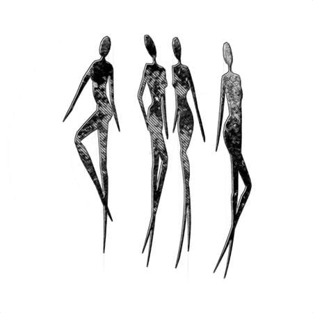 african ethnic retro vintage illustrationの写真素材