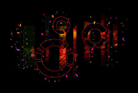 abstract color design art illustrationの写真素材