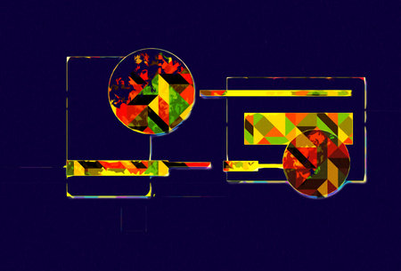 abstract color design art illustrationの写真素材