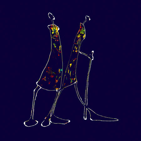 african ethnic retro vintage illustrationの写真素材